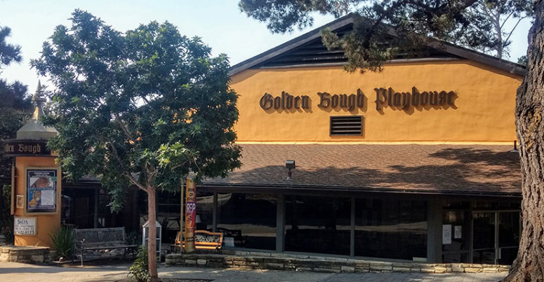 Street View of The Golden Bough Playhouse on Monte Verde Street between 8th and 9th Aves. in Carmel by the Sea, CA