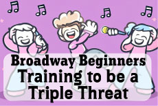 BROADWAY BEGINNERS: Training to be a Triple Threat Instructors: Palmer Davis & Christiana Meeks • Fee $295 DATES: SAT: 2/14 - 5/9 (No class 4/4) TIME: 9A - 10:30A GRADES: 2 - 5